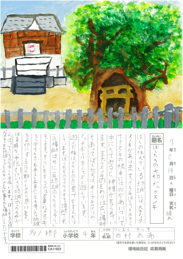 ぼくたちの大切なクスノキ